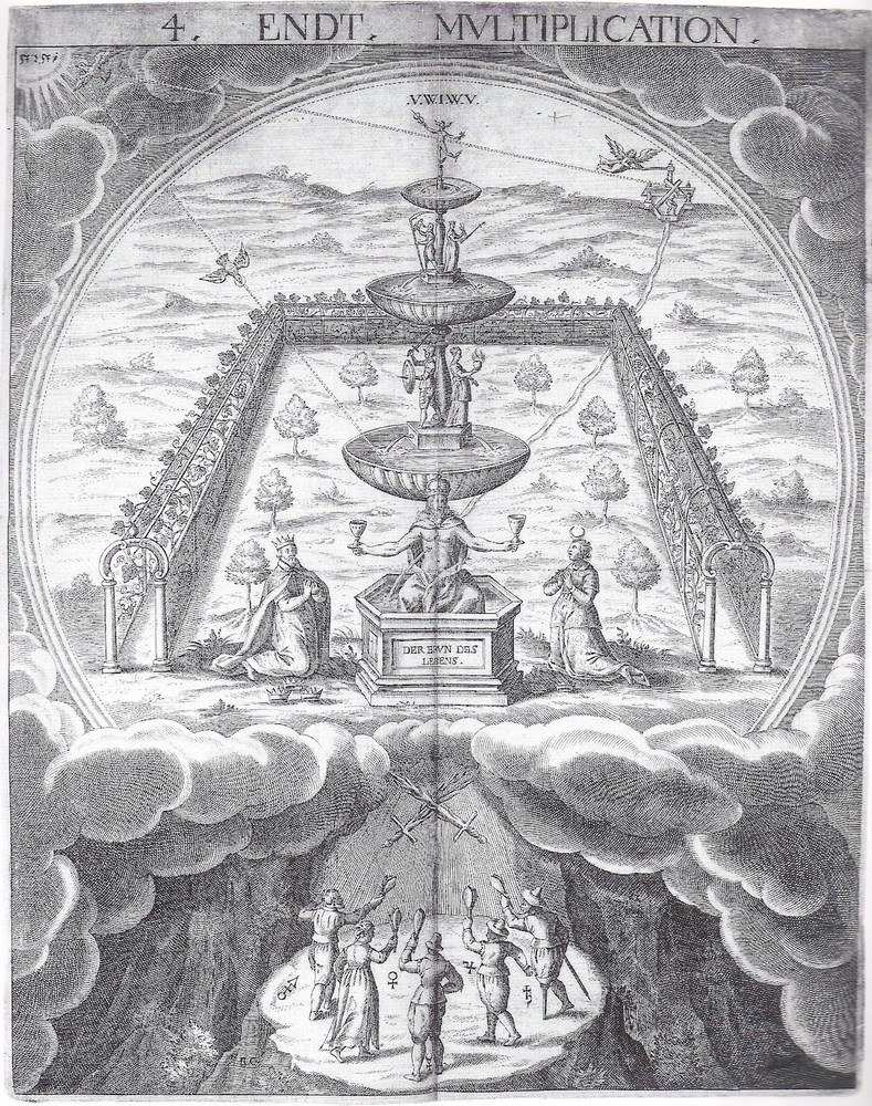 Steffan Michelspacher - Cabala - 1616. Quatrième planche : La Multiplication - Source de Vie.