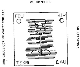 Emblème (ver. BNF) - John Dee, estampe, 1925, Bibliothèque nationale de France.