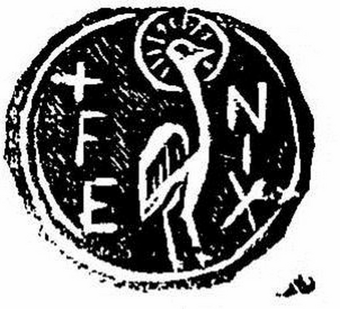 Fig.6 - Le Christ-Phénix. Plomb de bulle du diacre Siricius