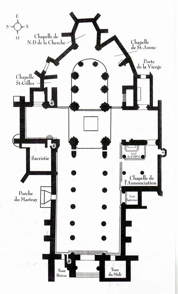 Plan de la cathédrale  / incn, incn, crayon sur papier | incn