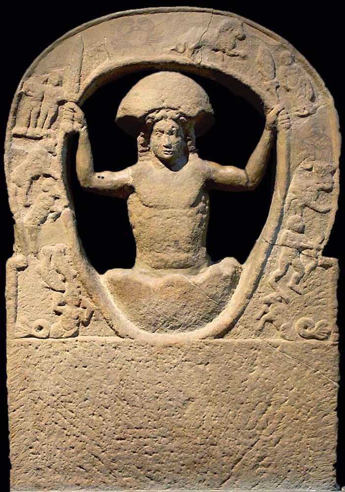 Représentation de Mithra, dit Saecularis, Bas-relief de Housesteads
